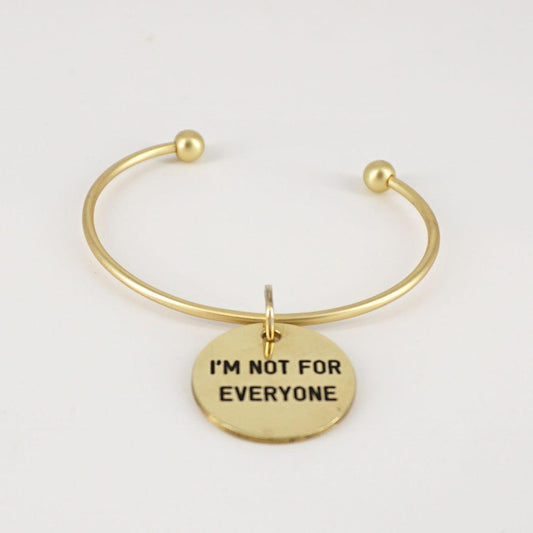 Bracciale medaglietta I'M NOT FOR EVERYONE