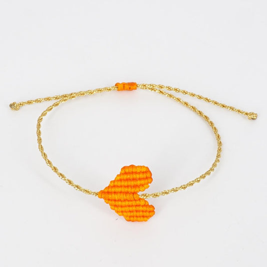 Bracciale CUORE arancione BRACCIALE CUORE ARANCIONE NOMADEA 