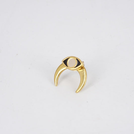 Single eye earring + MOON detail