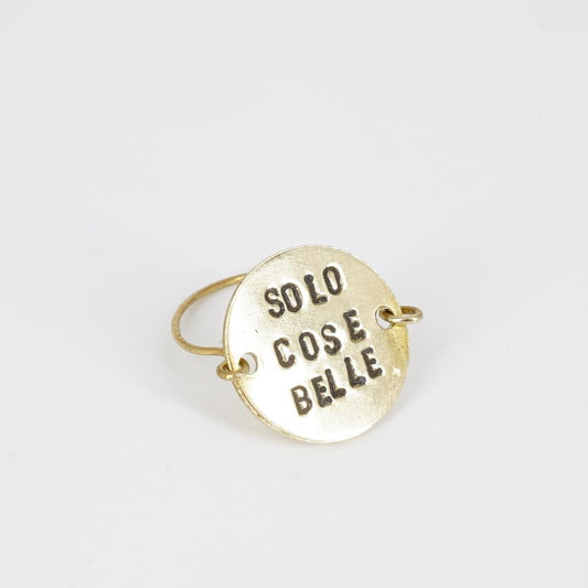 Only beautiful things plate ring