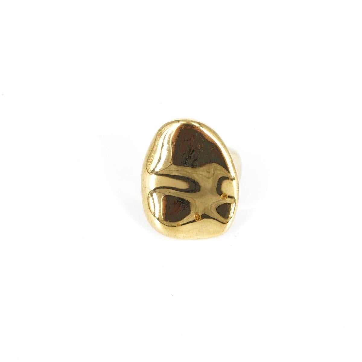 ANELLO BIG OVALE MELTED ANELLO BIG OVALE MELTED SOPHIE GIOIELLI 