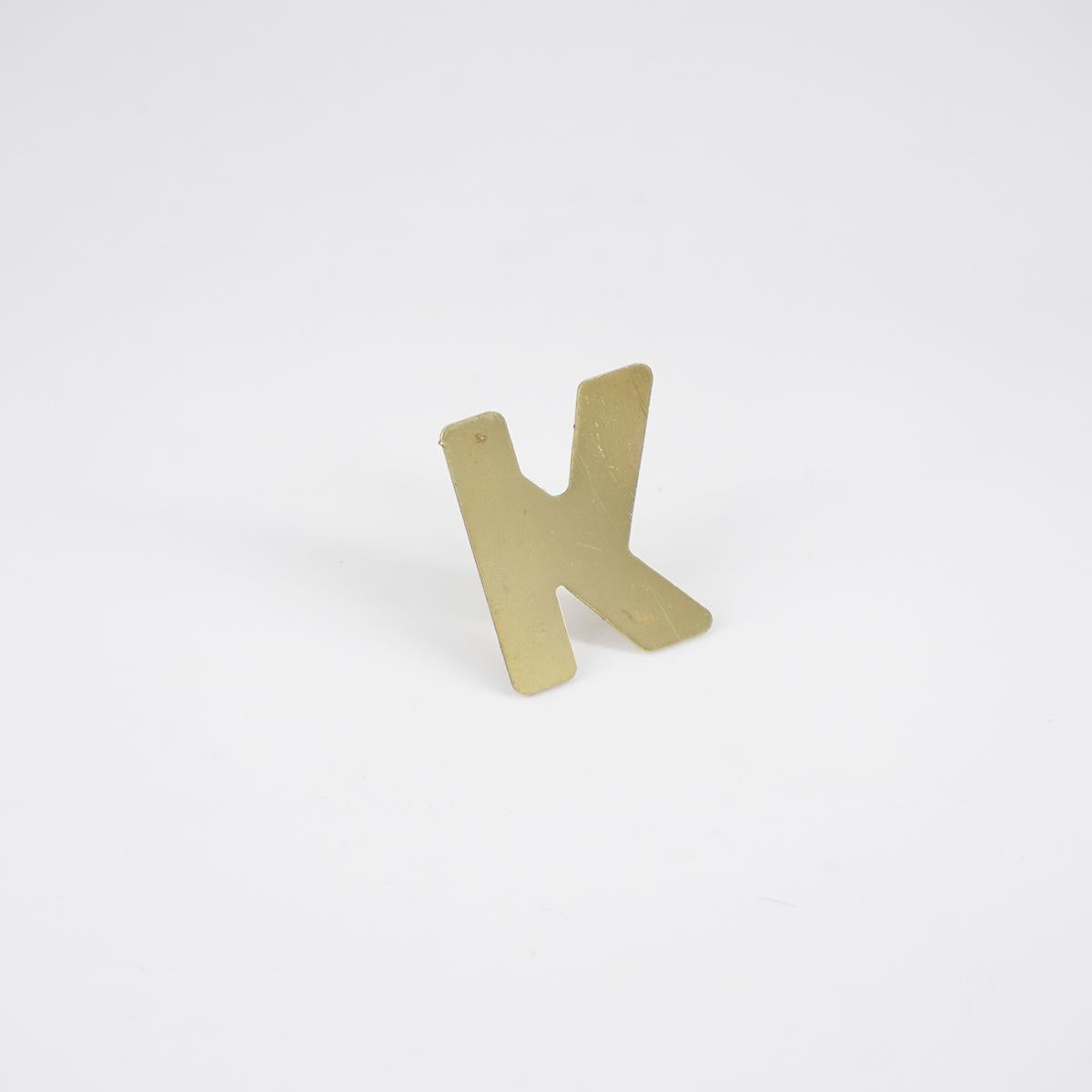 Decorative nail letter K