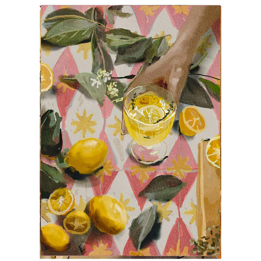 Stampa digitale Pink lemon cocktails 30X42 CM STAMPA DIGITALE 30X42 PINK LEMON COCKTAILS EKATERINA ZAGORSKA 