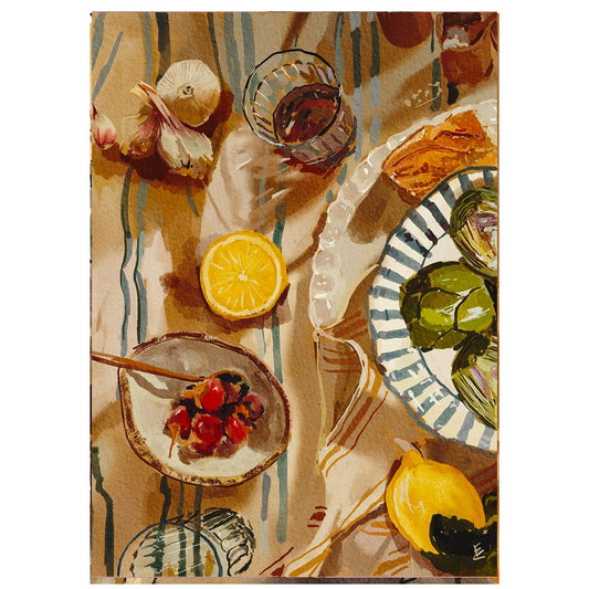 EKATERINA ZAGORSKA STAMPA DIGITALE 20X30MEDITERRANEAN LUNCH