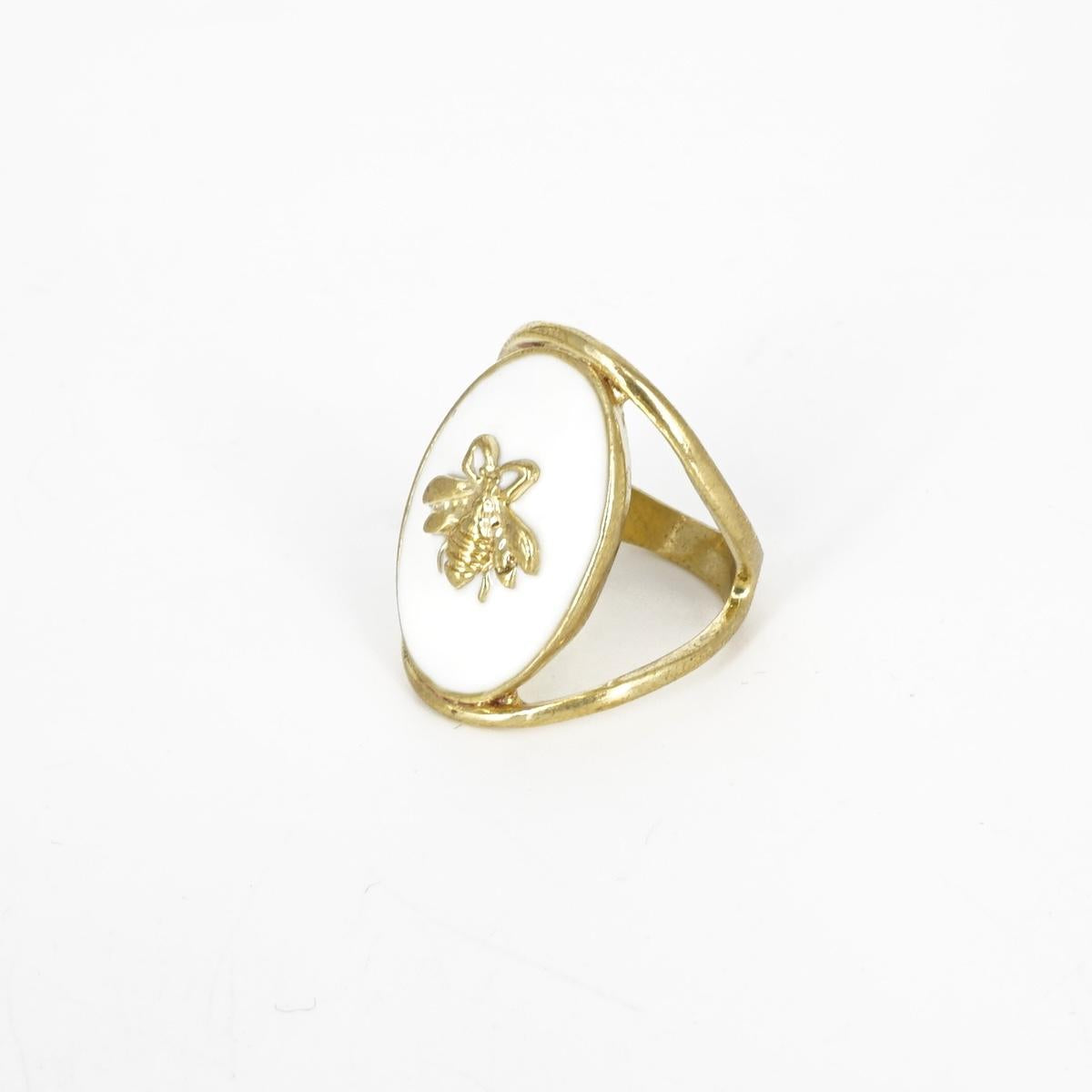 ANELLO APE CAMMEO BIANCO ANELLO APE CAMMEO BIANCO MONDO E COLORI 