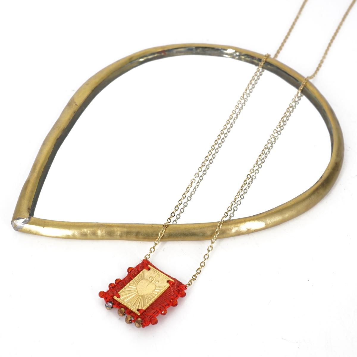 Collana tama con EXVOTO ROSSO COLLANA TAMA EXVOTO ROSSO EIKOSITRIA 