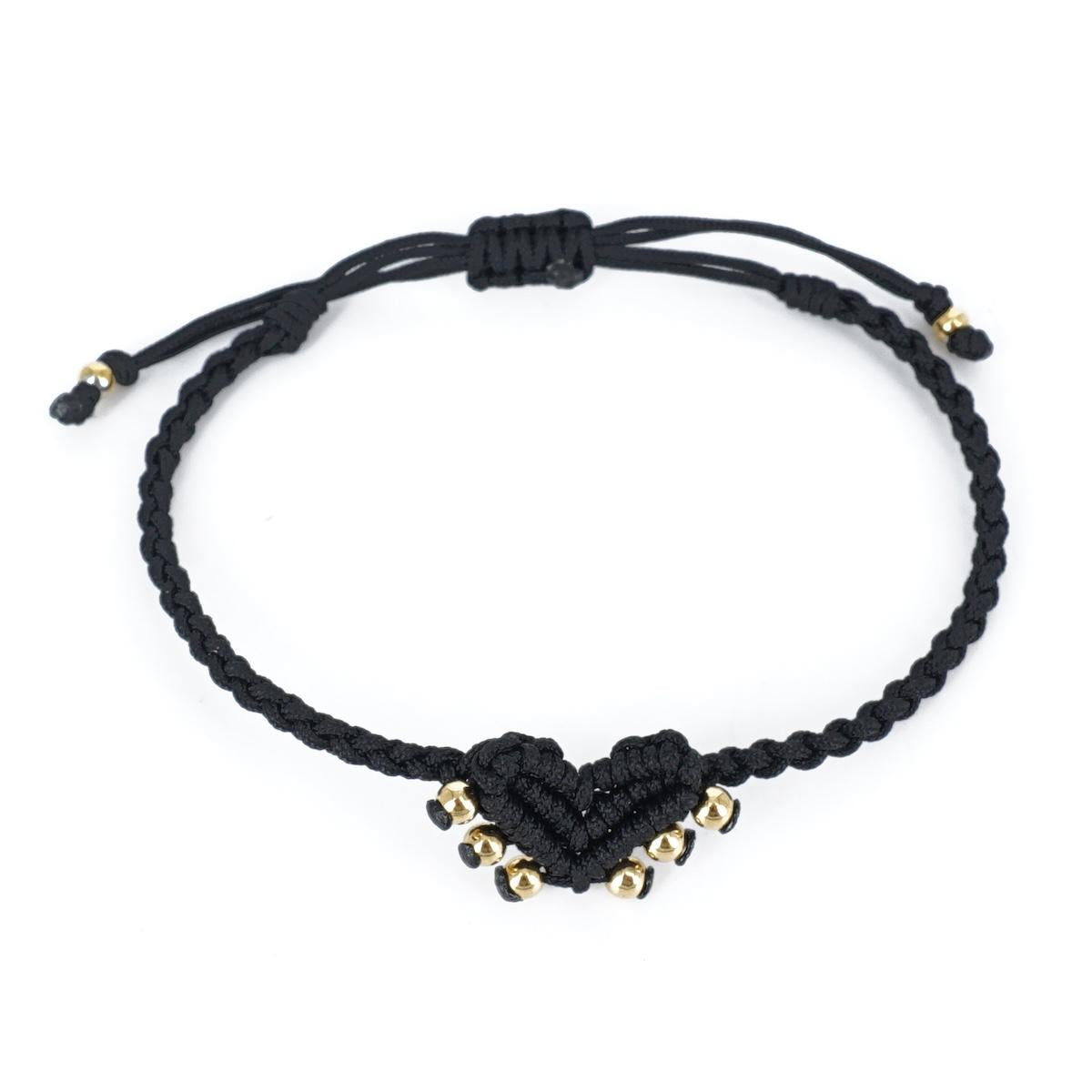 Bracciale CUORE SACRO con borchie NERO BRACCIALE CUORE SACRO BORCHIE NERO NOMADEA 
