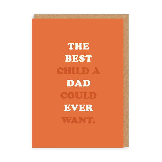 OHHDEER THE BEST CHILD DAD