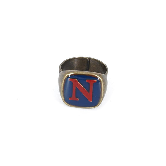 ANELLO LETTERA N BLU ANELLO LETTERA N BLU E ROSSO UNIQUE UNCONVENTIONAL DETAILS 
