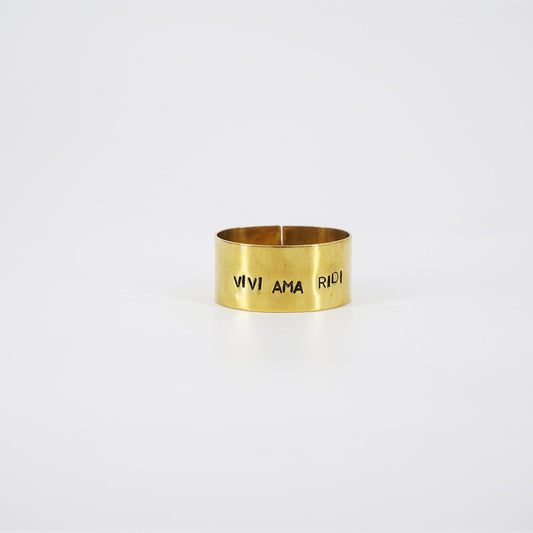 small napkin ring live love laugh
