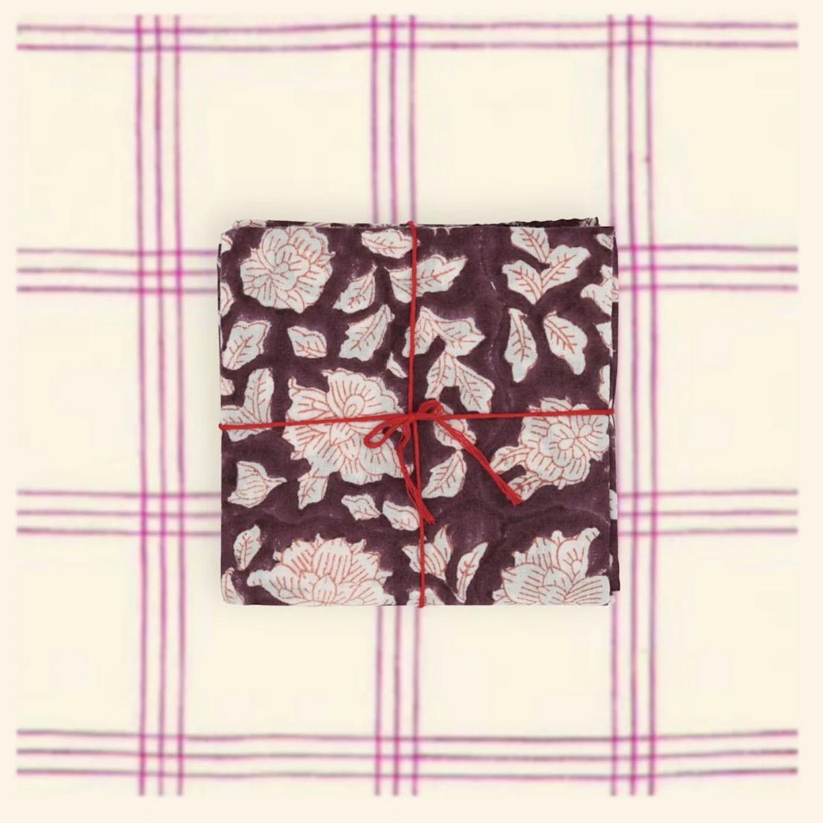 SET 4 TOVAGLIOLI IRIS PAISLEY SET 4 TOVAGLIOLI IRIS PAISLEY SUZETTE 