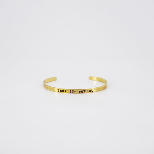 thin bracelet tout est possible