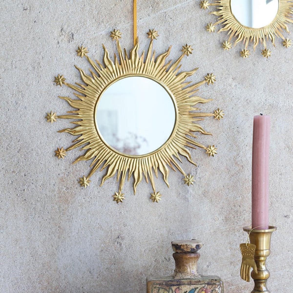 Specchio SOLE E STELLE TONDO SMALL SPECCHIO SOLE E STELLE TONDO SMALL DE WELDAAD 