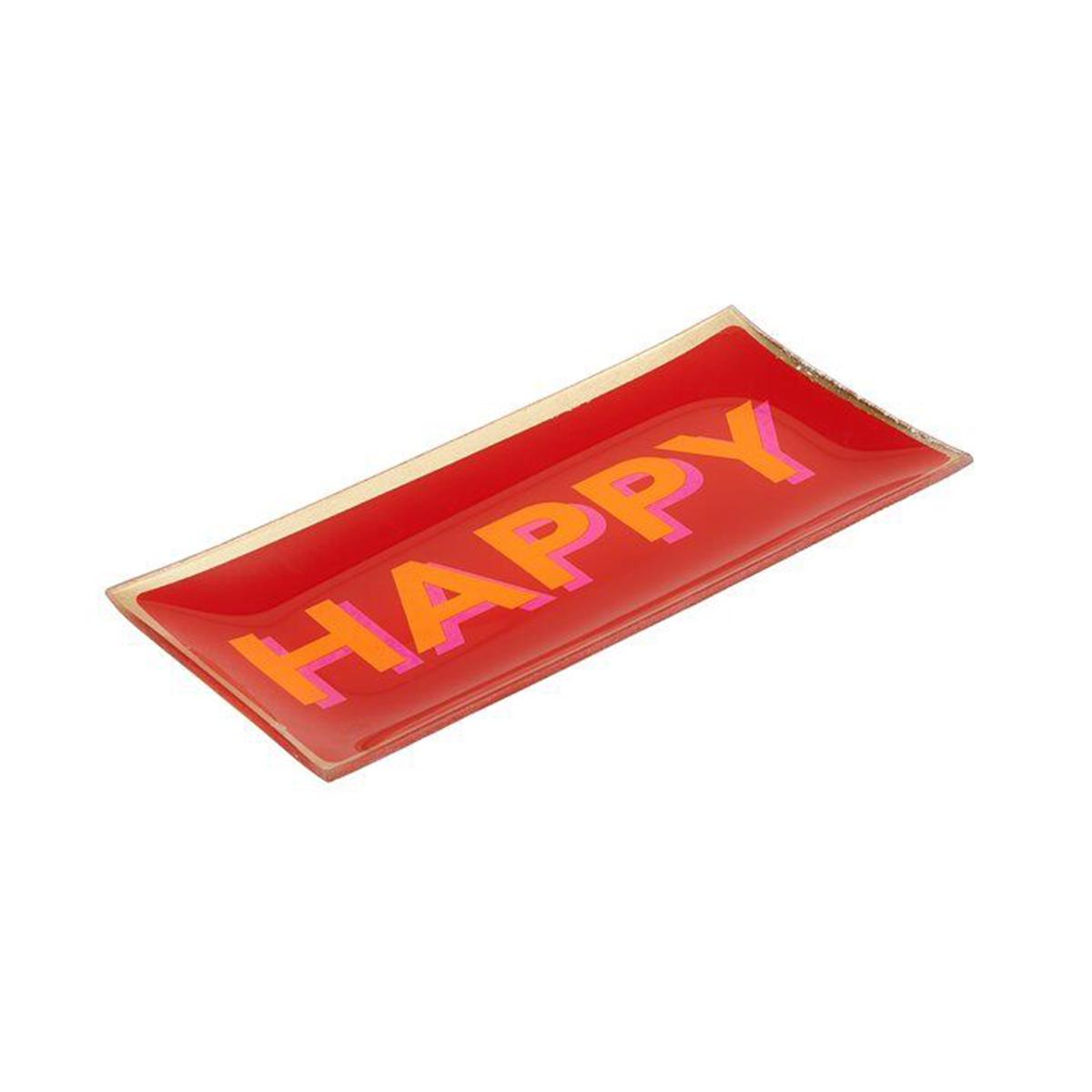 HAPPY rectangular tray