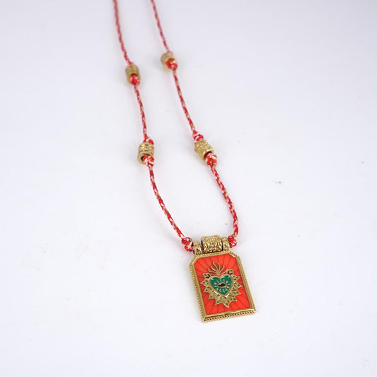Collana cordino EX VOTO ARANCIONE