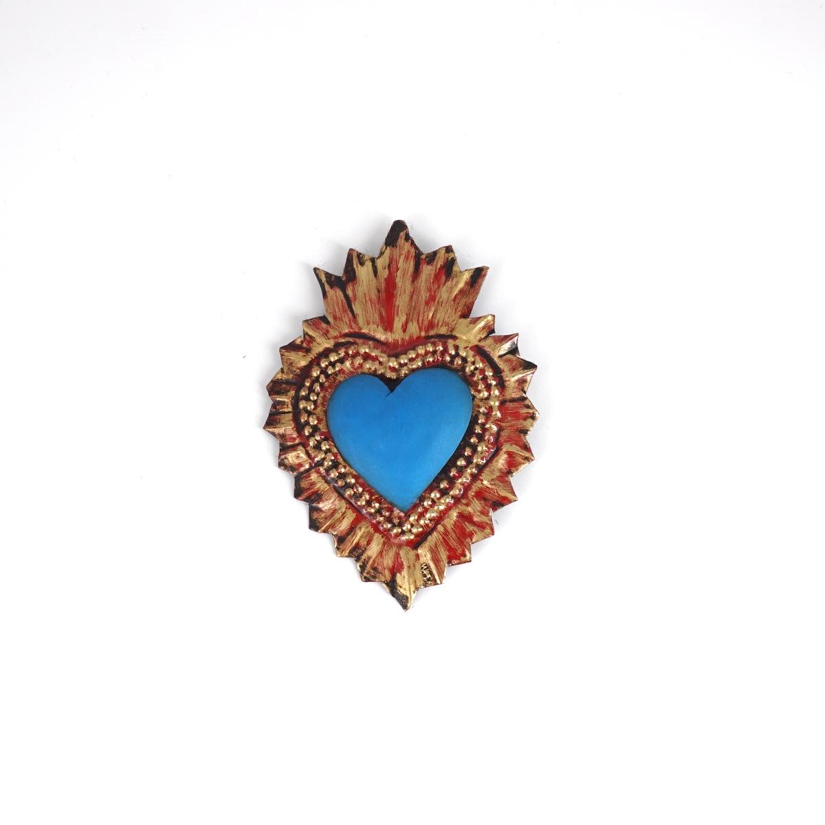 Cuore in latta mini AZZURRO CUORE LATTA MINI AZZURRO ARTE FASHION MEXICO 
