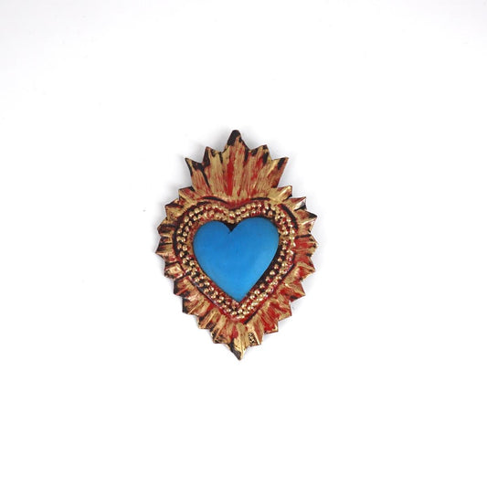 Cuore in latta mini AZZURRO CUORE LATTA MINI AZZURRO ARTE FASHION MEXICO 