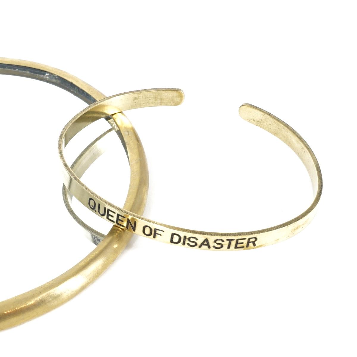 Bracciale fascia super sottile QUEEN OF DISASTER BRACCIALE SUPER SOTTILE QUEEN OF DISASTER BERC SOPHIE 