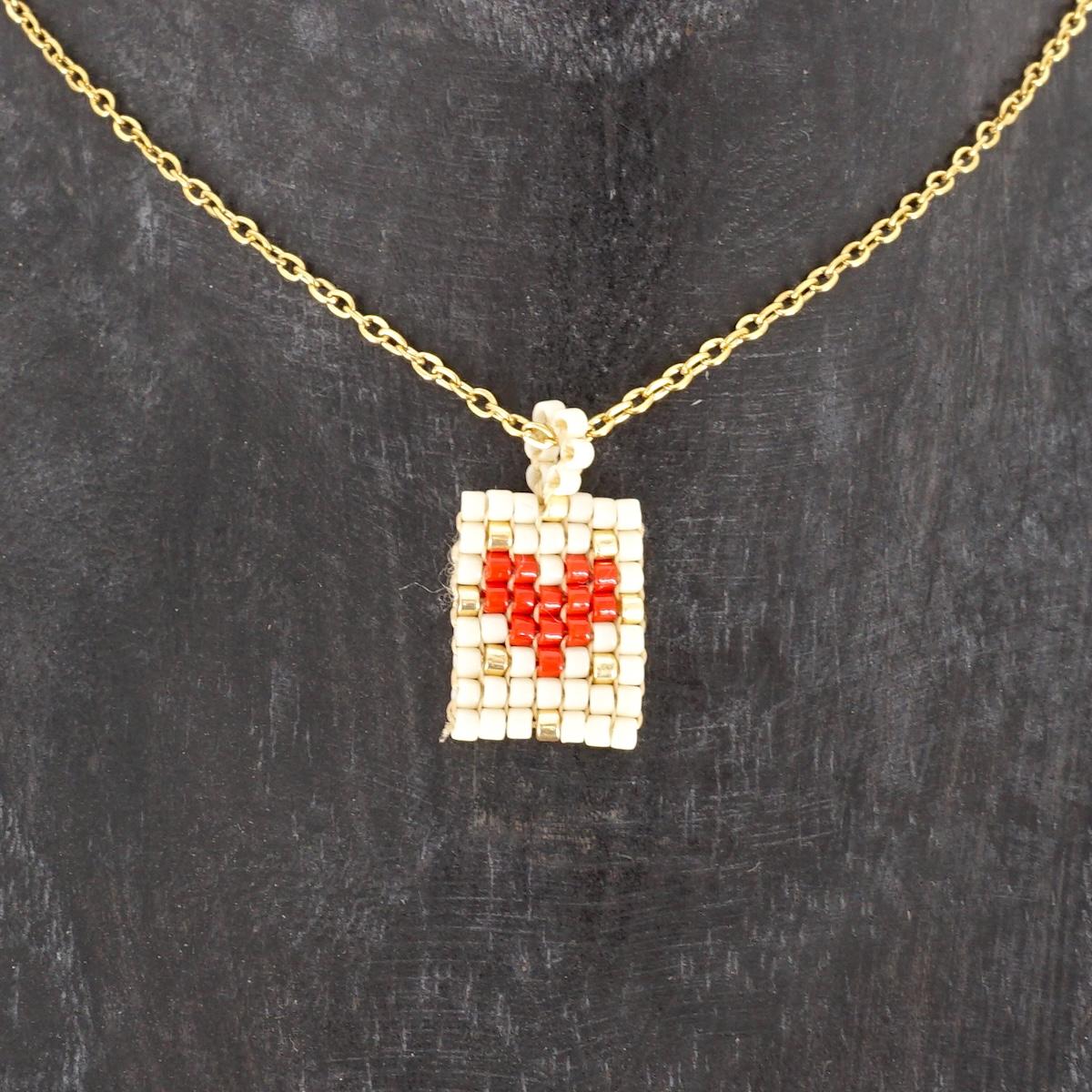 Collana telaio CUORE MINI BIANCO COLLANA TELAIO CUORE MINI BIANCO SOPHIE GIOIELLI 