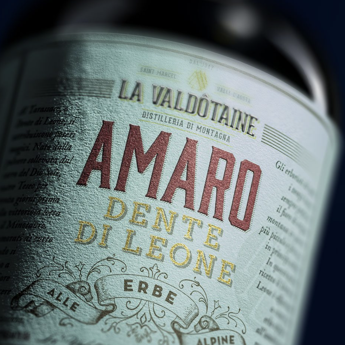 Bottiglia distillato AMARO DENTE DI LEONE AMARO DENTE DI LEONE 200ML  Valdotaine 