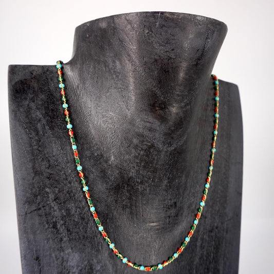 Collana perline MULTICOLOR