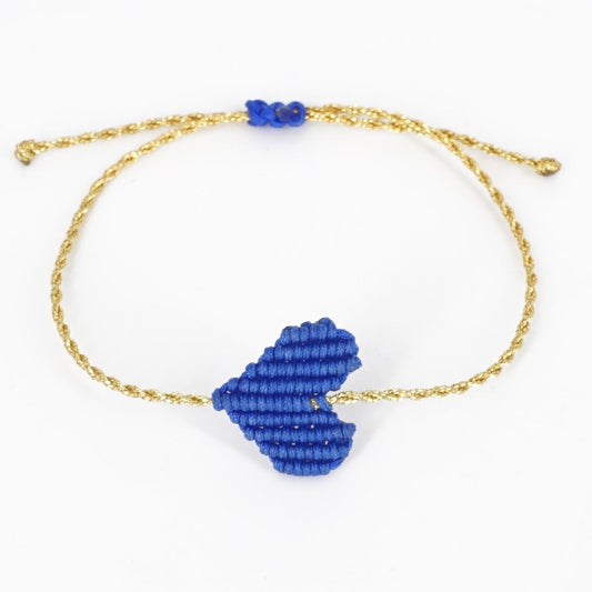 Bracciale CUORE blu elettrico BRACCIALE CUORE BLU ELETTRICO NOMADEA 