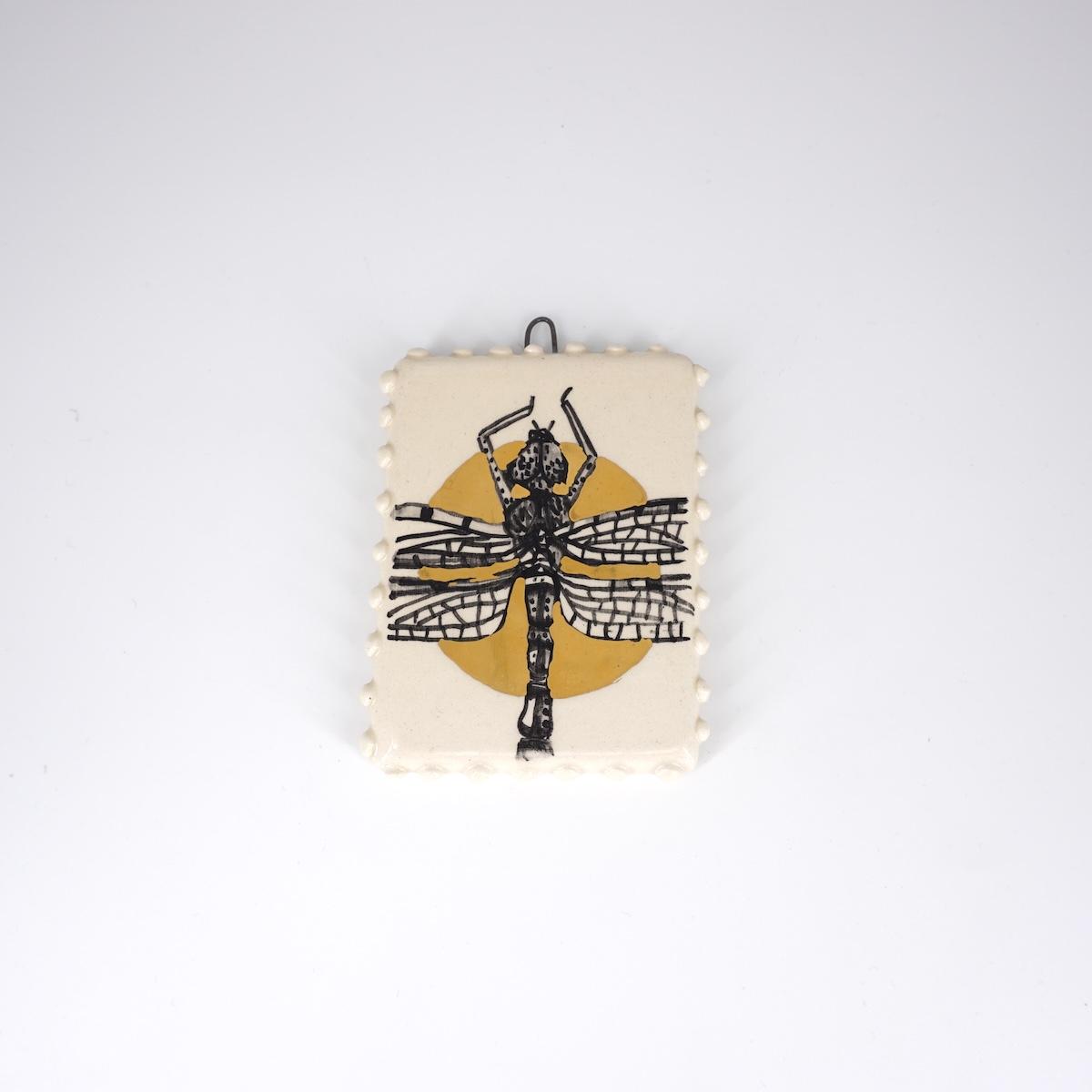 Rettangolino LIBELLULA fondo sole con bollicine