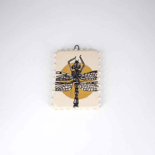 Rettangolino LIBELLULA fondo sole con bollicine