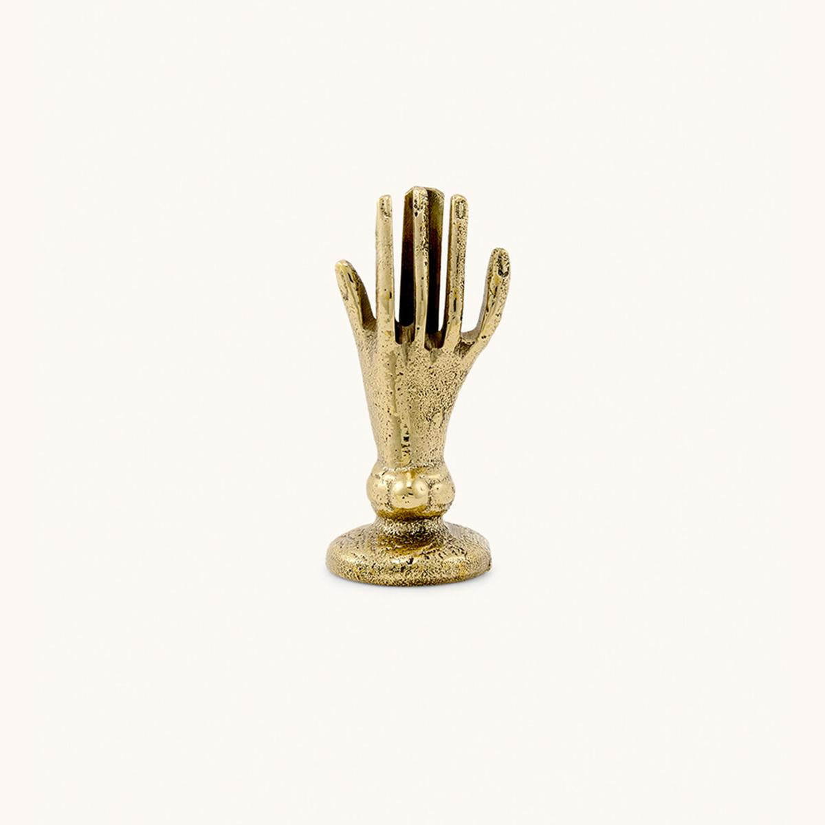 Manina segnaposto dorata MANO SEGNAPOSTO ORO DOING GOODS 