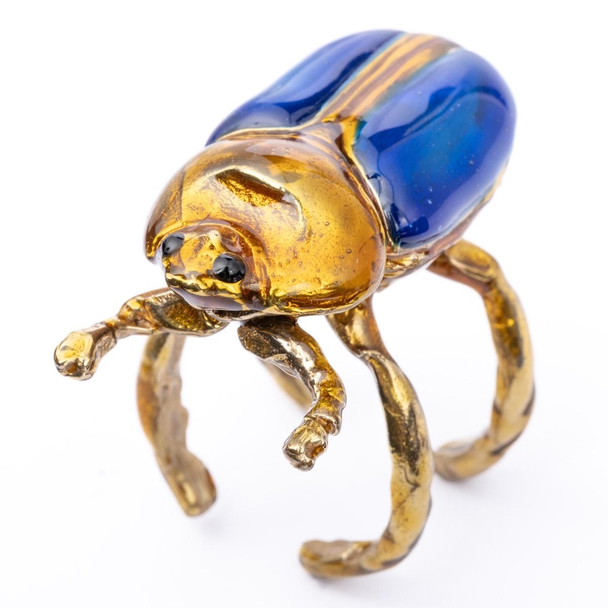 Anello SCARABEO BLUETTE femmina large ANELLO SCARABEO BLUETTE F LARGE OFFICINE904 