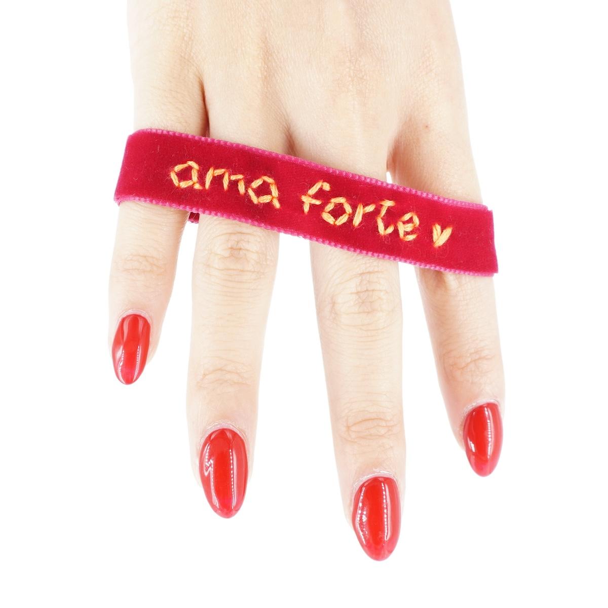 Bracciale in velluto AMA FORTE BRACCIALE VELLUTO AMA FORTE NOMADEA 