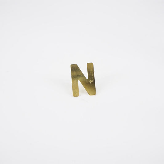 Decorative nail letter N