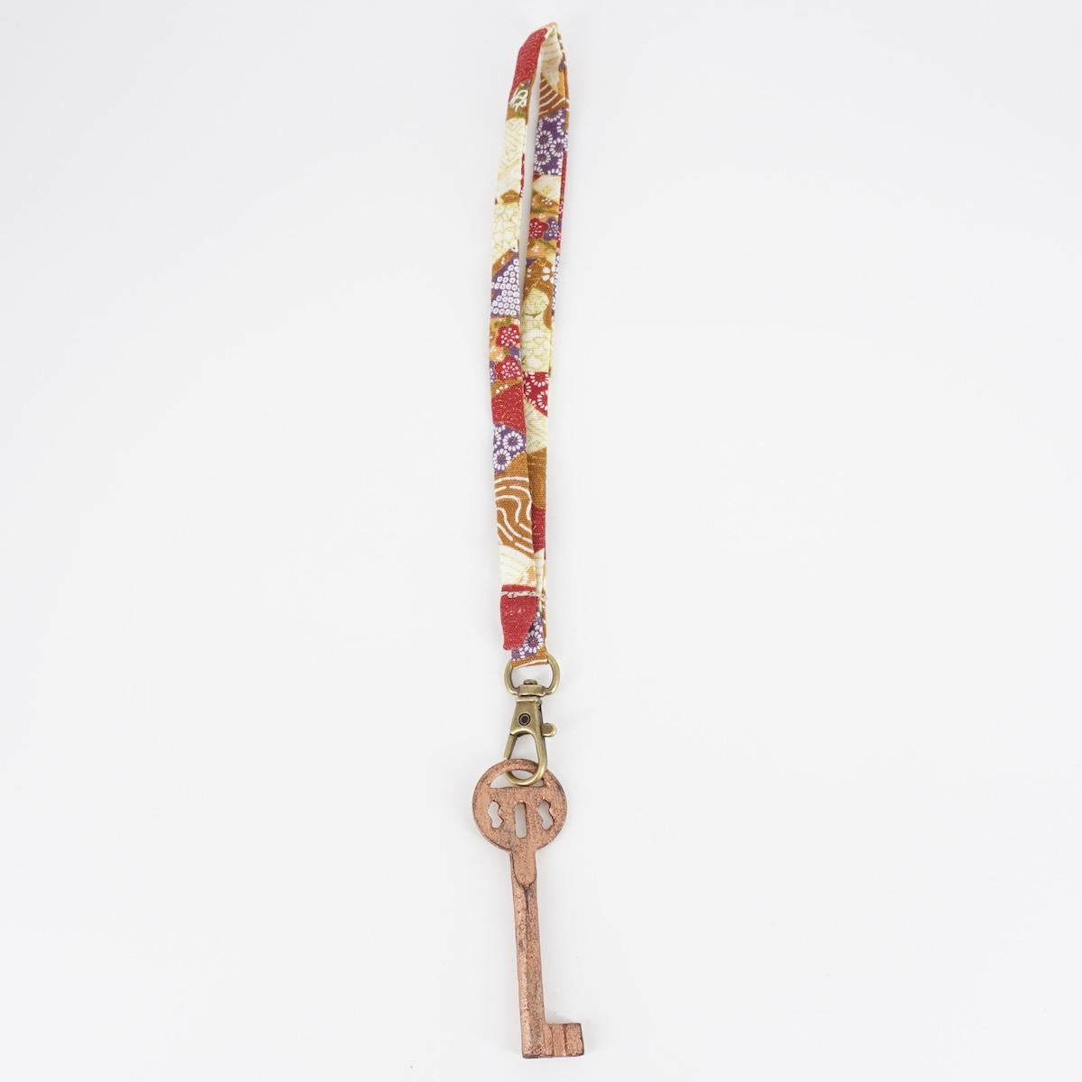 Portachiavi corto FIORI ROSSO