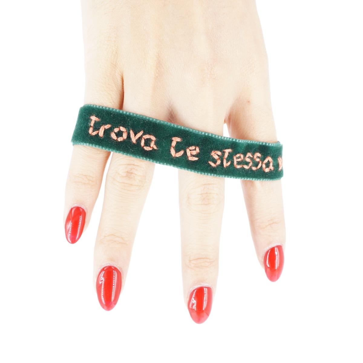 Bracciale in velluto TROVA TE STESSA BRACCIALE VELLUTO TROVA TE STESSA NOMADEA 