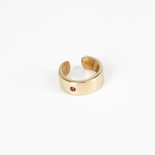 Red stone earcuff