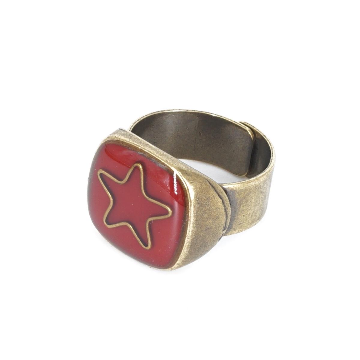 ANELLO STELLA ROSSO ANELLO STELLA ROSSO UNIQUE UNCONVENTIONAL DETAILS 